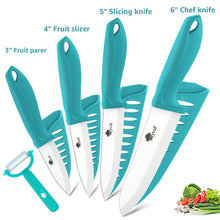 Ceramic Knife Set 3, 4, 5, 6 inch Kitchen Knife Set w/Fruit Vegetable peeler