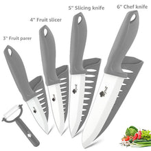 Ceramic Knife Set 3, 4, 5, 6 inch Kitchen Knife Set w/Fruit Vegetable peeler