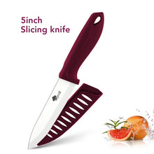 Ceramic Knife Set 3, 4, 5, 6 inch Kitchen Knife Set w/Fruit Vegetable peeler