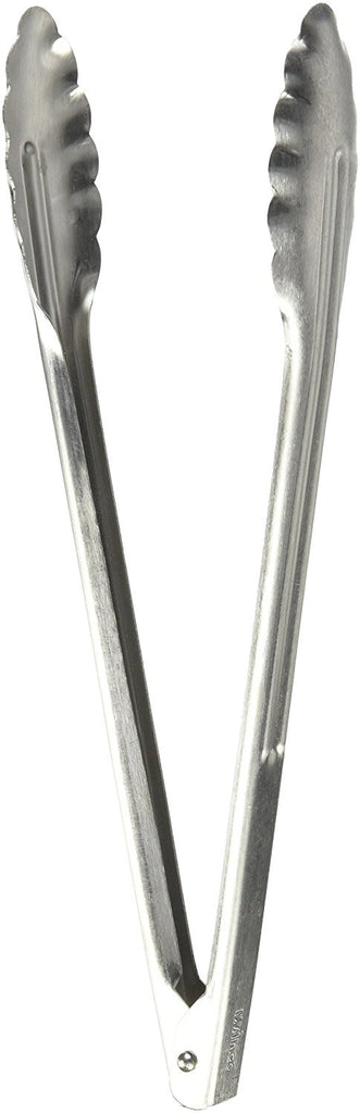 Winco Coiled Spring Utility Tong Extra Heavyweight Stainless