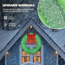 48in Pre-Lit Outdoor Christmas Wreath Decoration